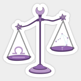 Libra (Light Purple) Sticker